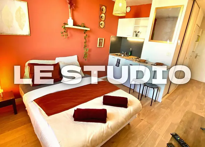 Splendide Studio Moderne - Proche Centre - Laverie